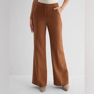 NWT Express Women’s “Editor” High Waisted Flannel Flare Trouser